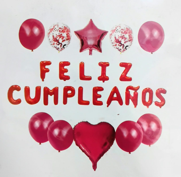 BM-2082-20 BUQUET FELIZ CUMPLEAÑOS BALLONS