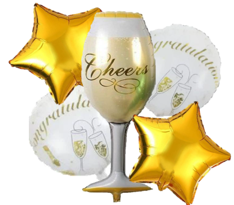 QQ-29 BOUQUET CHAMPAÑA CONGRATULATIONS X5