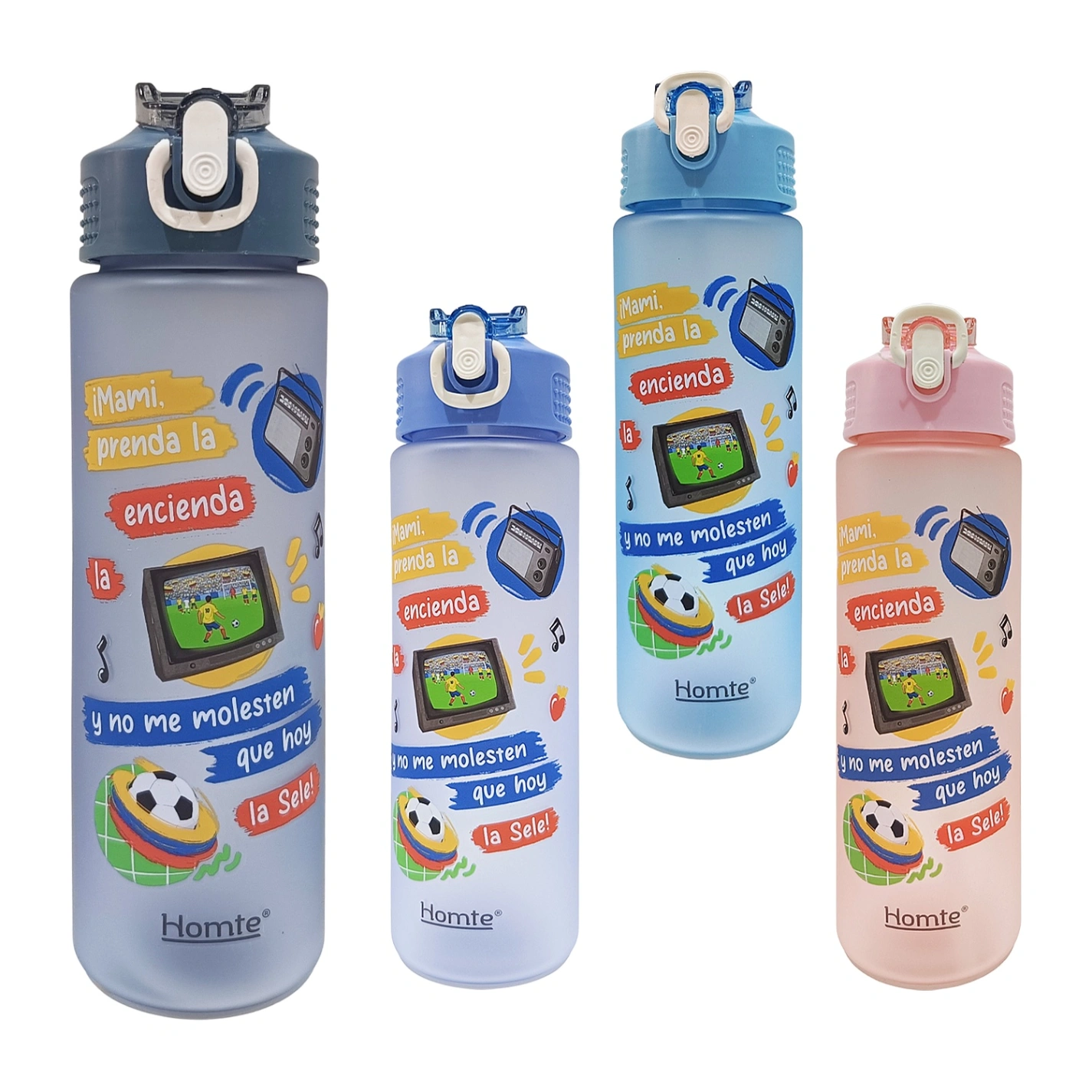 CS-184 TERMO PLASTICO COLOMBIA FUTBOL 800ML