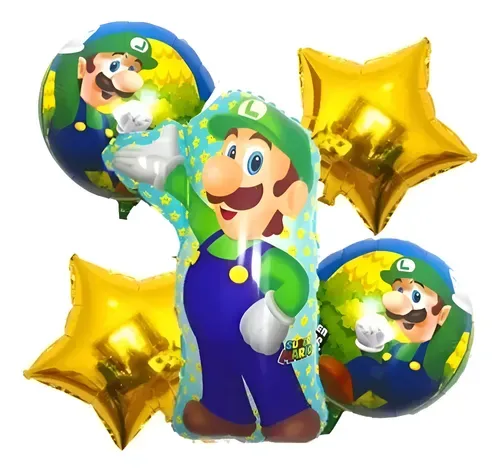 KIT GLOBO LUIGI X 5