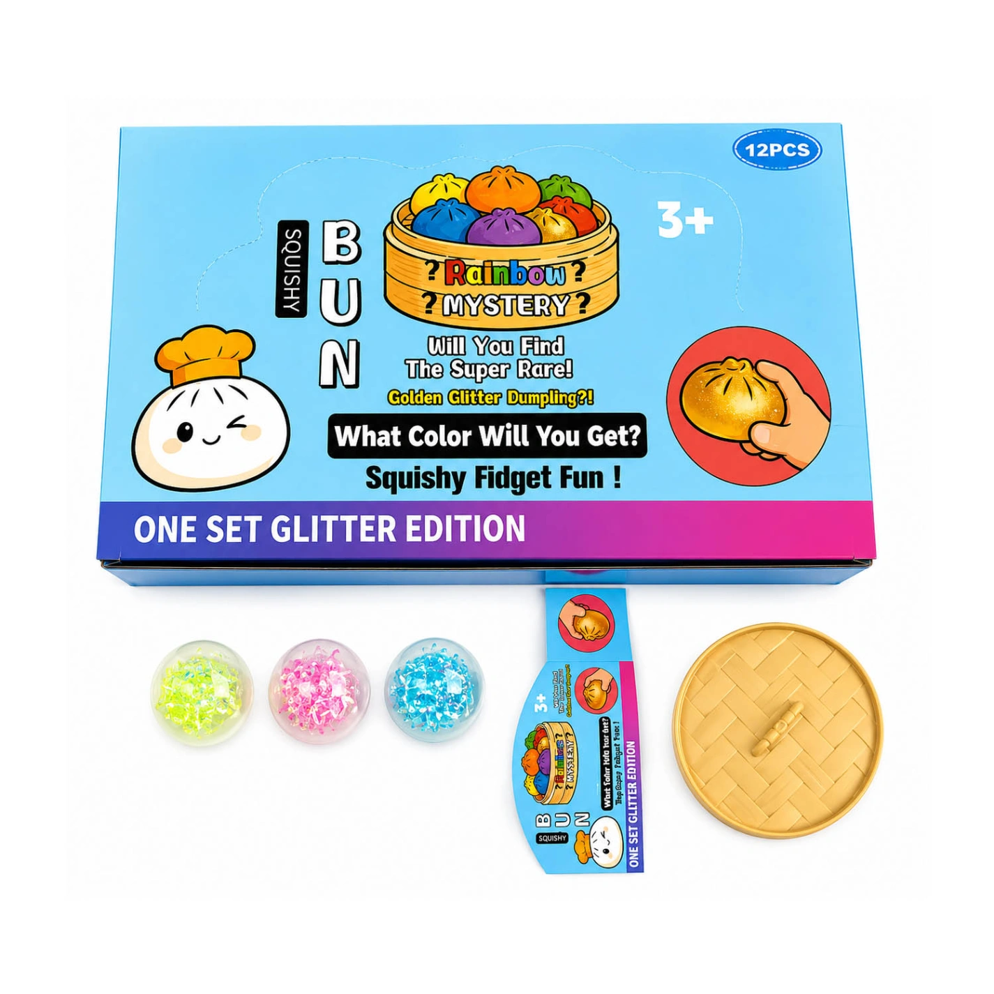 CS-14467-2 DESESTRESANTE PAN CHINO CON LUZ X 3