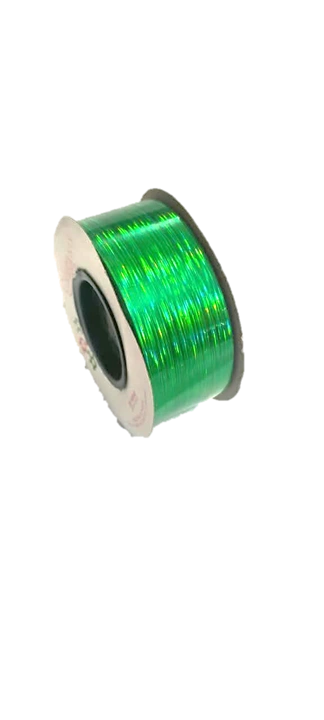 CH25-008-902 CINTA HOLOGRAFICA VERDE LINEAS