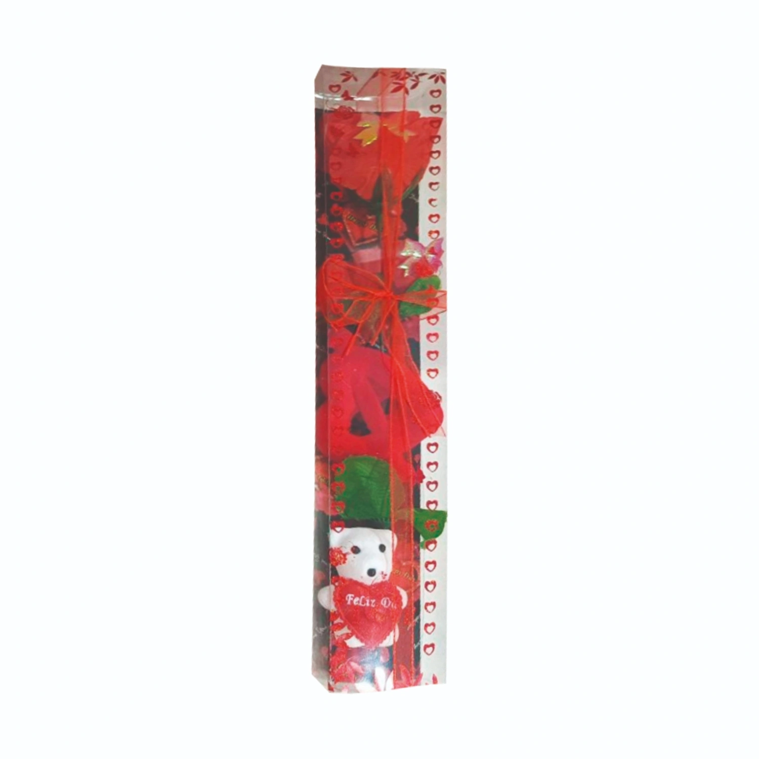 CS-13838 Rosas con Oso Y corazon en Acetato