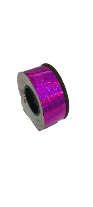 CH25-0010-905 CINTA HOLOGRAFICA FUCSIA LINEAS
