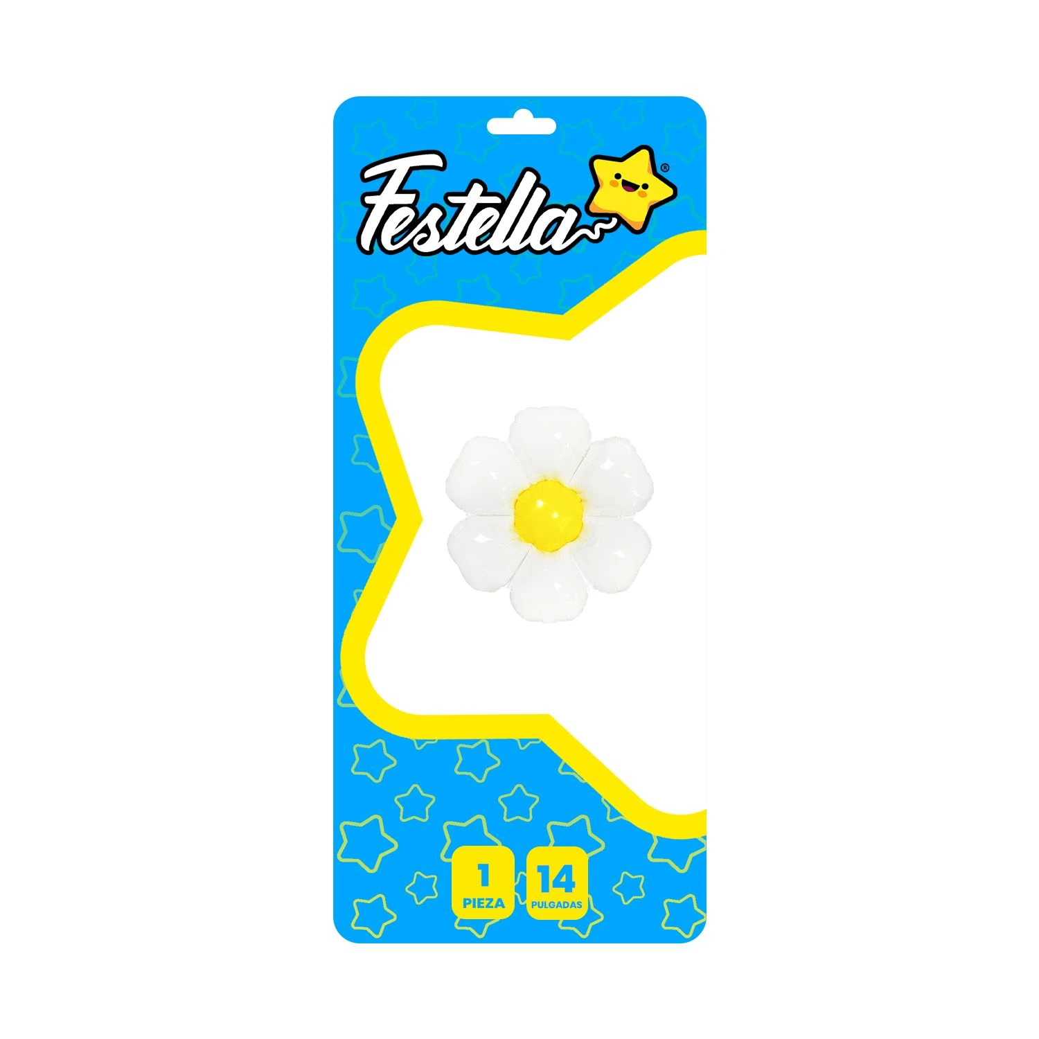 CS-14129 GLOBO FLOR BLANCA 14"