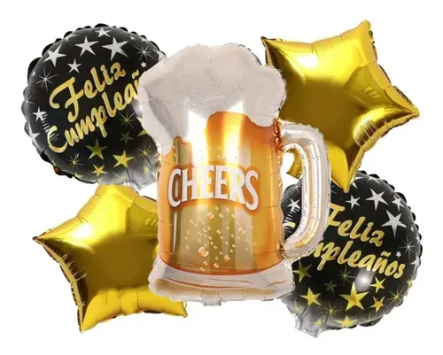 CS-6062 BOUQUET CERVEZA CHEERS X 5