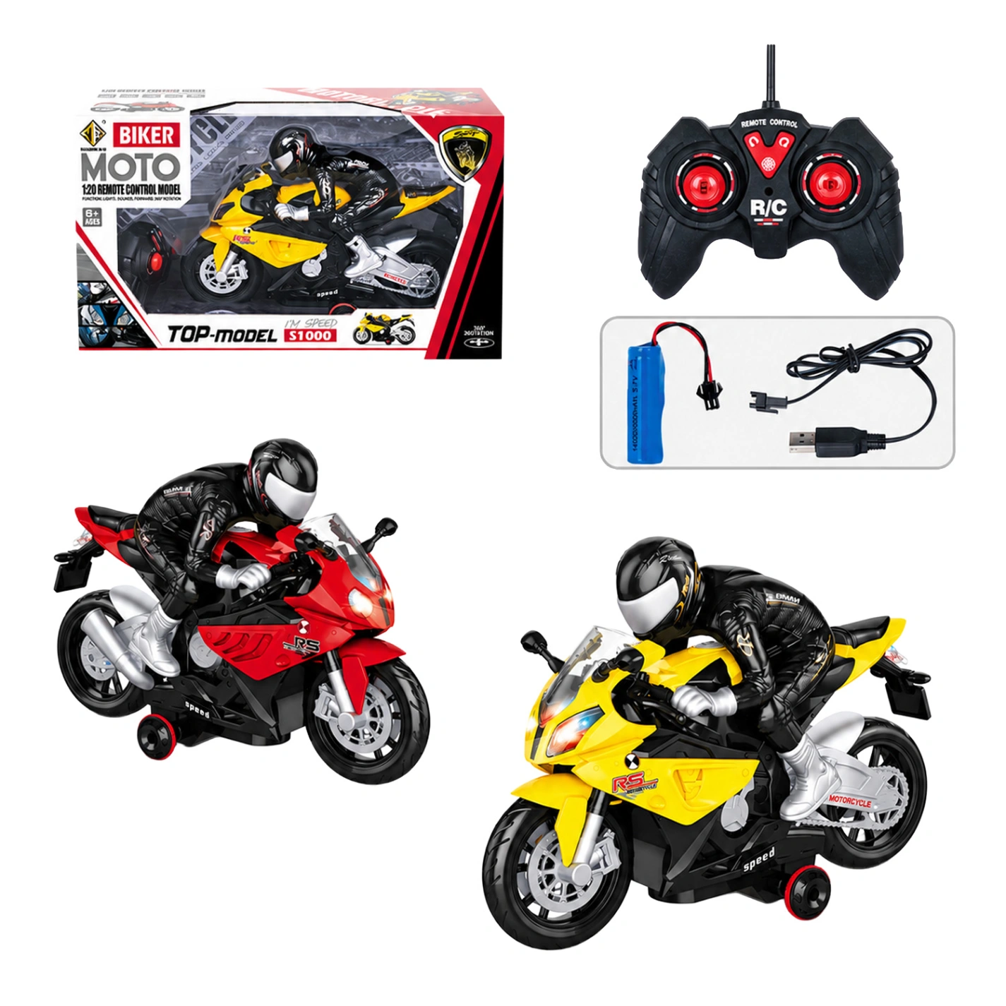 565-R2 MOTO RECARGABLE CONTROL REMOTO
