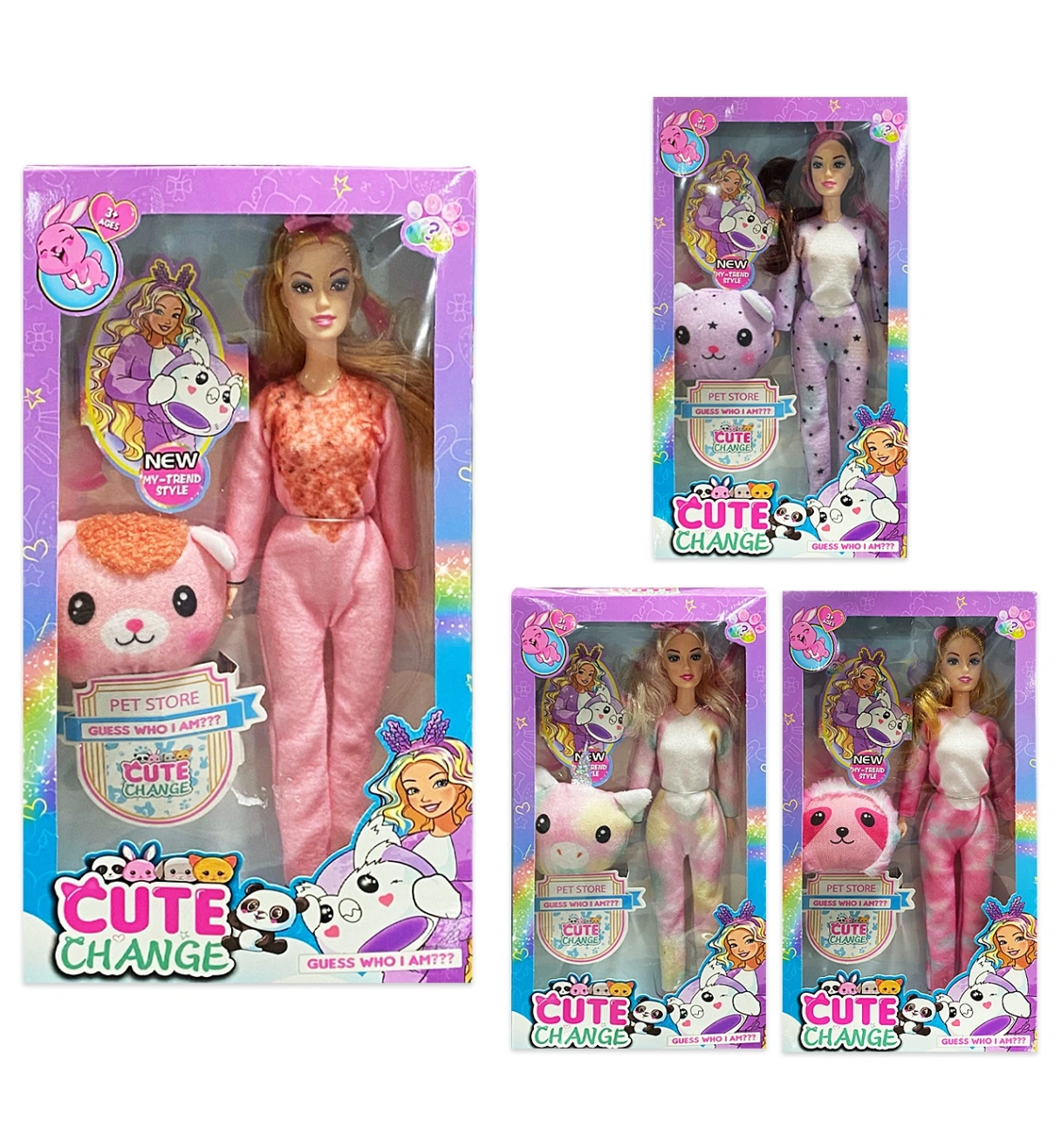 604A-2-1 MUÑECA CON PIJAMA Y ACCESORIOS EN CAJA