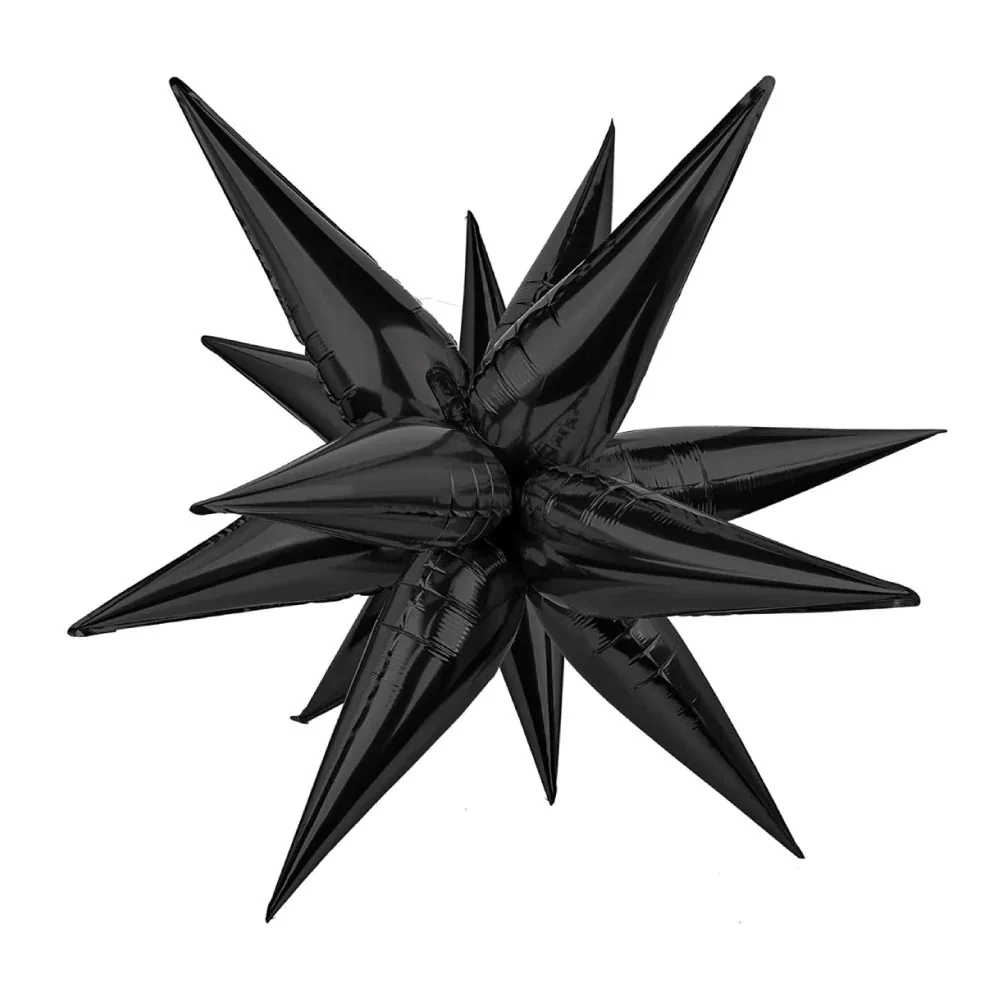 CS-6142NG GLOBO ESTRELLA X 12 PIEZAS NEGRO 26"