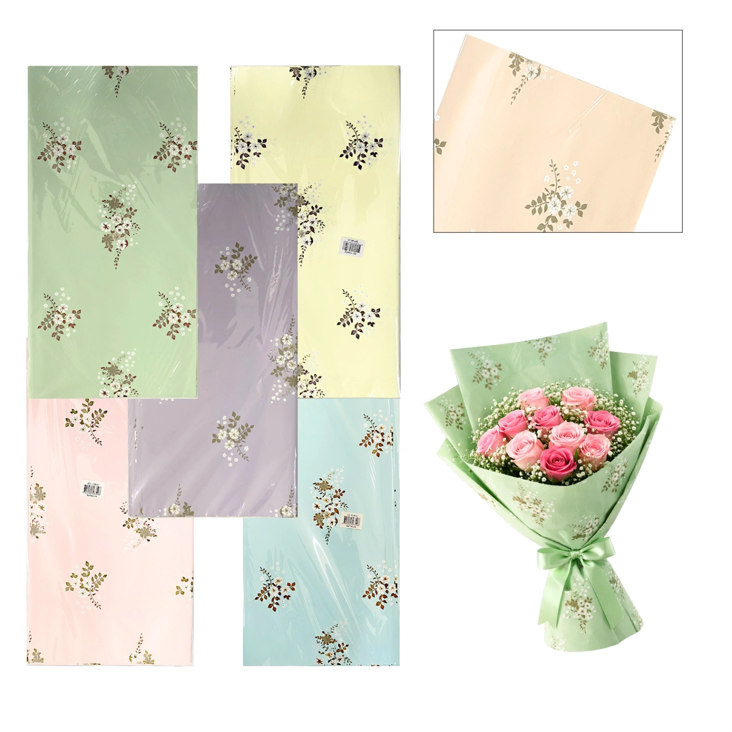 CS-13832 PAPEL COREANO FLORES X20