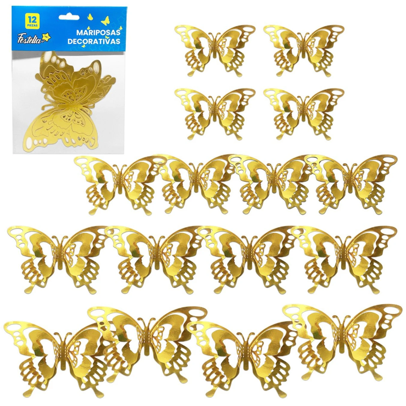 CS-10299-6D MARIPOSA DECORATIVA X12
