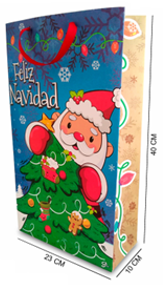 BGNK-N BOLSA GRANDE NAVIDAD NEON KRAF