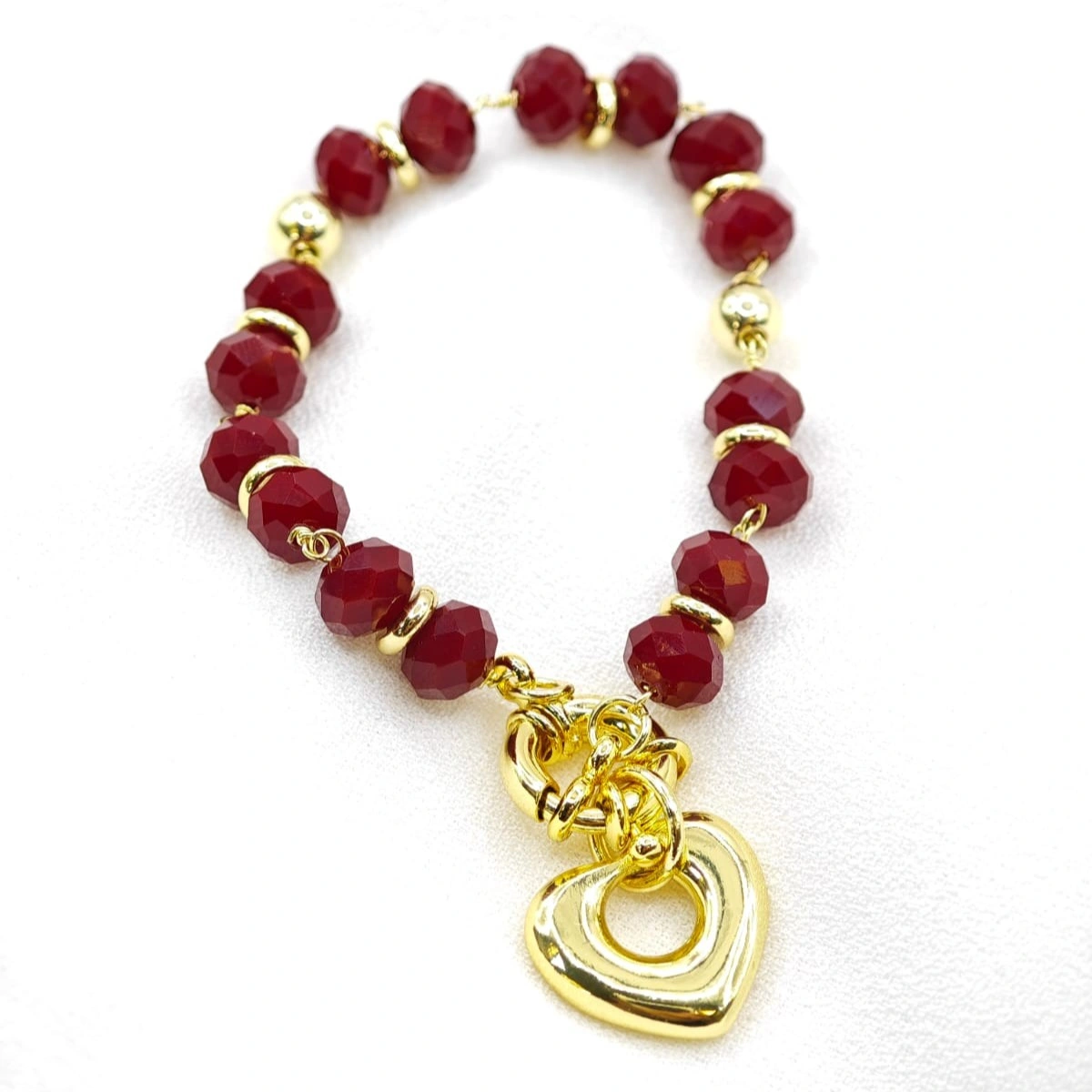Pulsera piedras rojas PXA133626 OLS-ROJO
