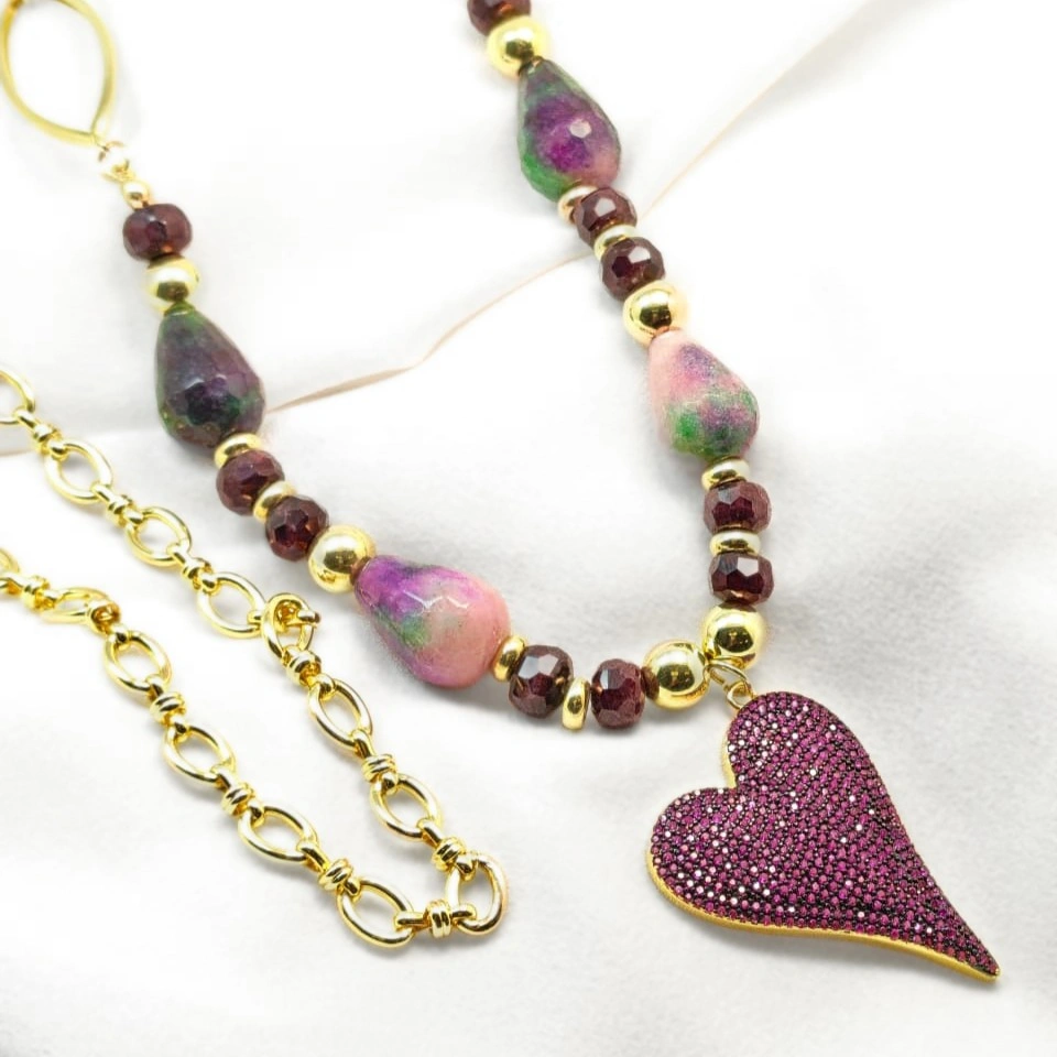 Colla piedras SXA133624 OLS-FUCSIA