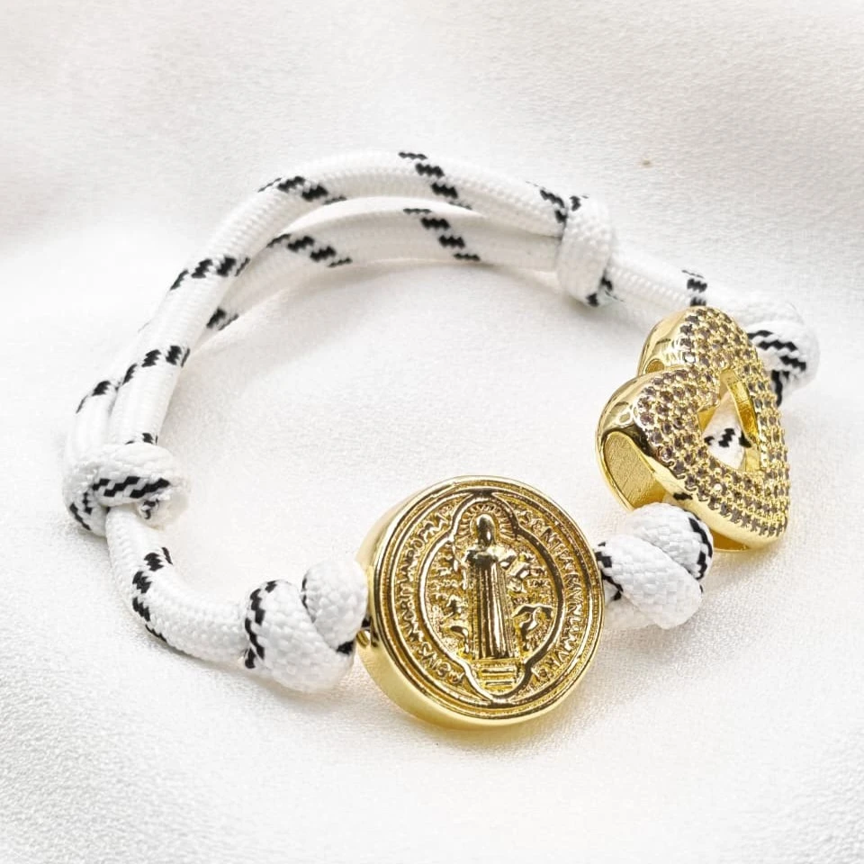 Pulsera cordón blanca PXA133647 OLS-BLANCO