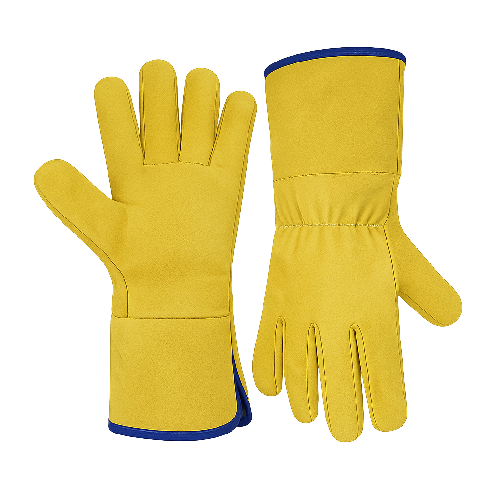 GUANTES  EN VAQUETA TIPO INGENIERO SENCILLOS LARGOS DE 13"