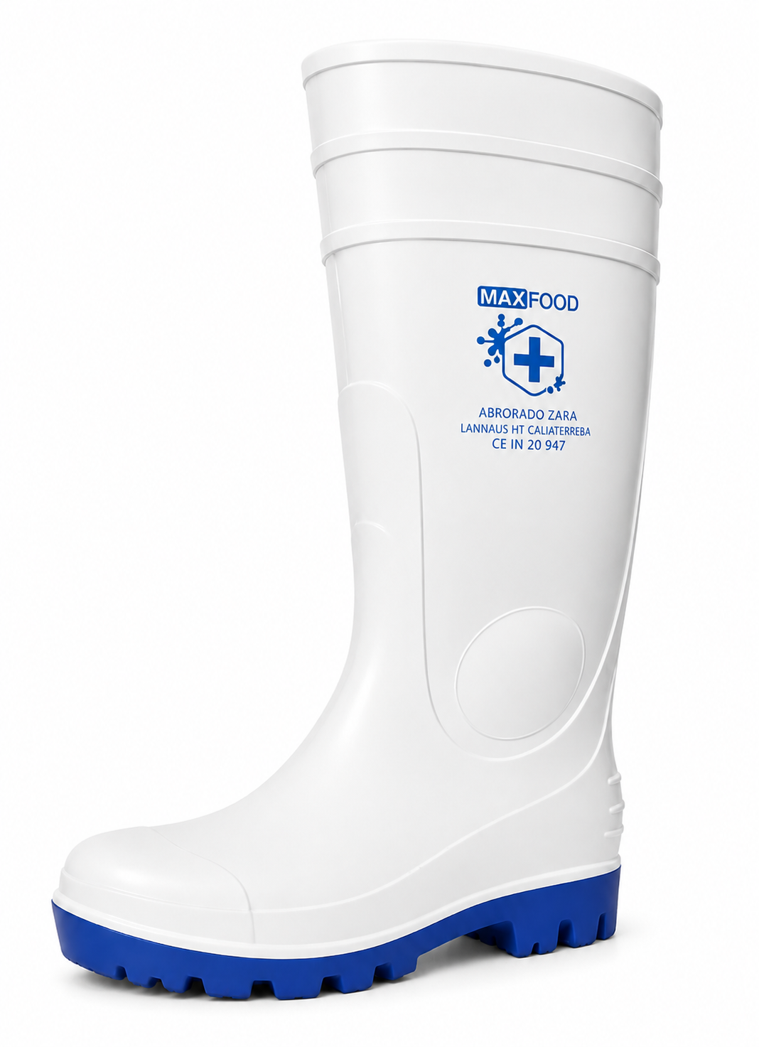 BOTA PVC CON PUNTERA  BLANCA