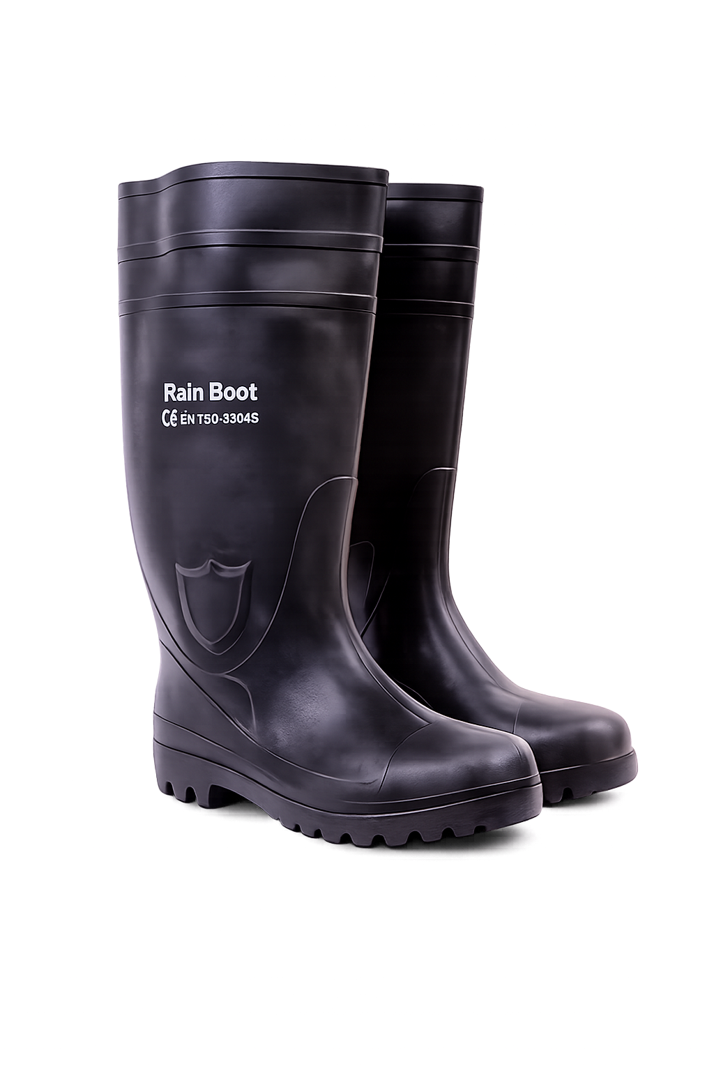 BOTA PVC CON PUNTERA  NEGRA