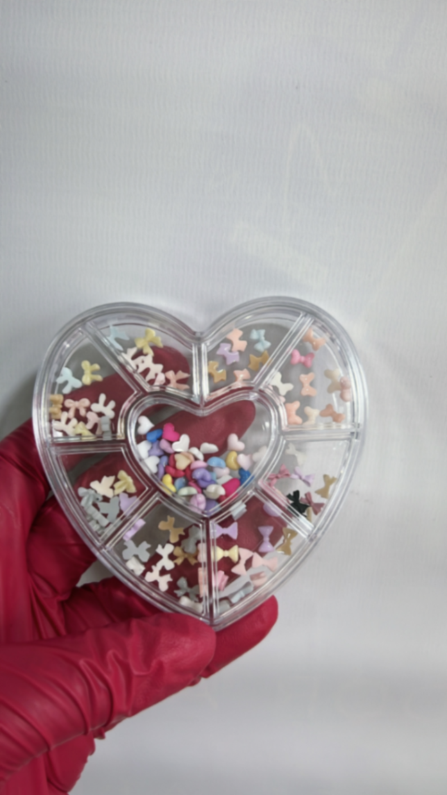 Corazón con moños 3D *Cristl Style