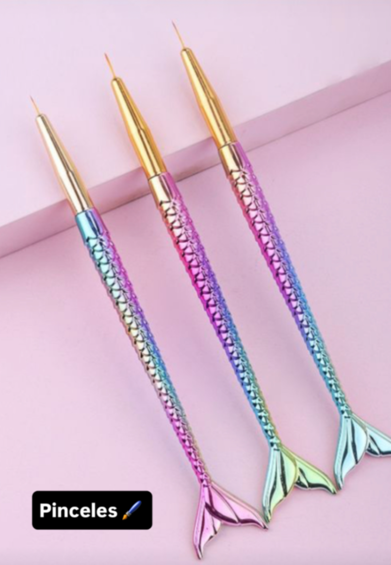 Pinceles Liner x 3