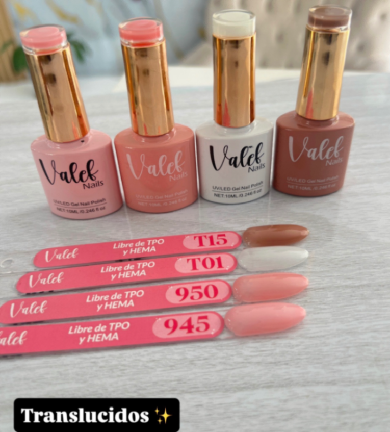 Esmaltes Translúcidos 10ml *Valef