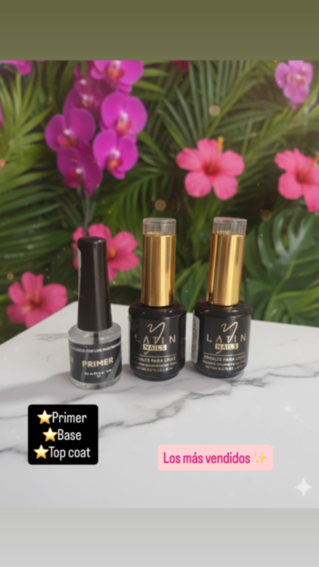 Kit de primer, base y brillo