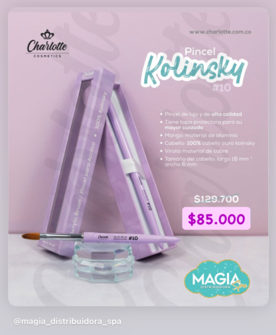 Pincel kolinsky # 10