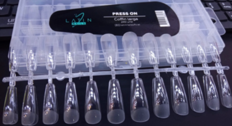 Press On Coffin Larga *latín nails