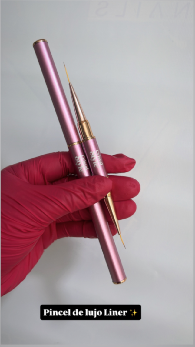 Pincel Liner de Lujo, Doble *Cristal Style