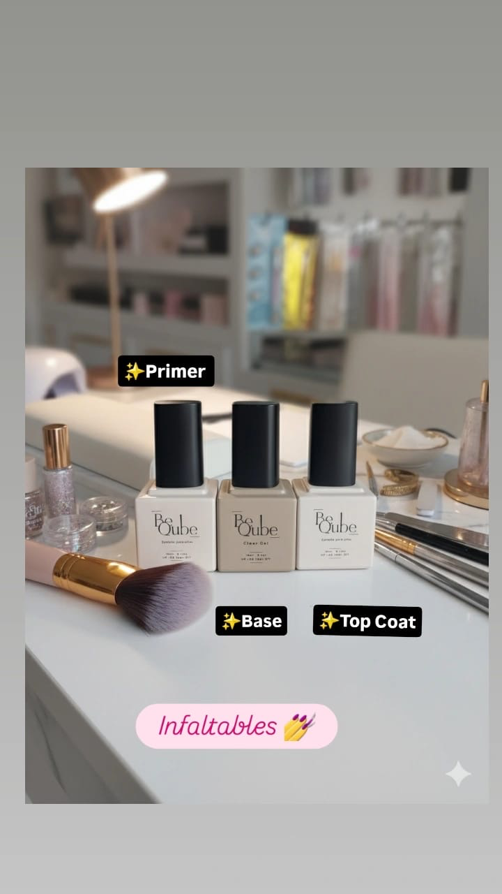 Primer, base, brillo de *beqube
