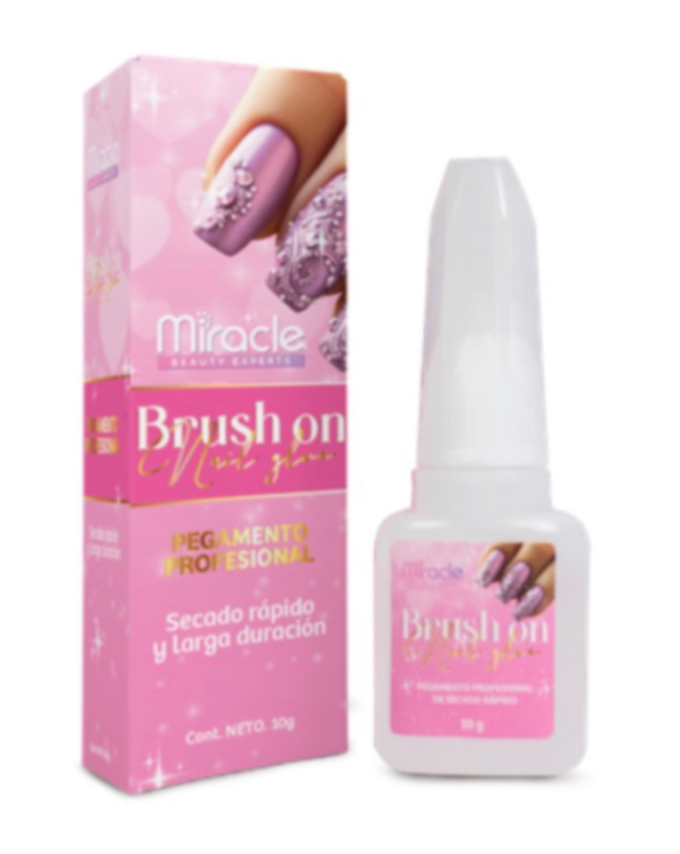 Pegante en en brocha para tips