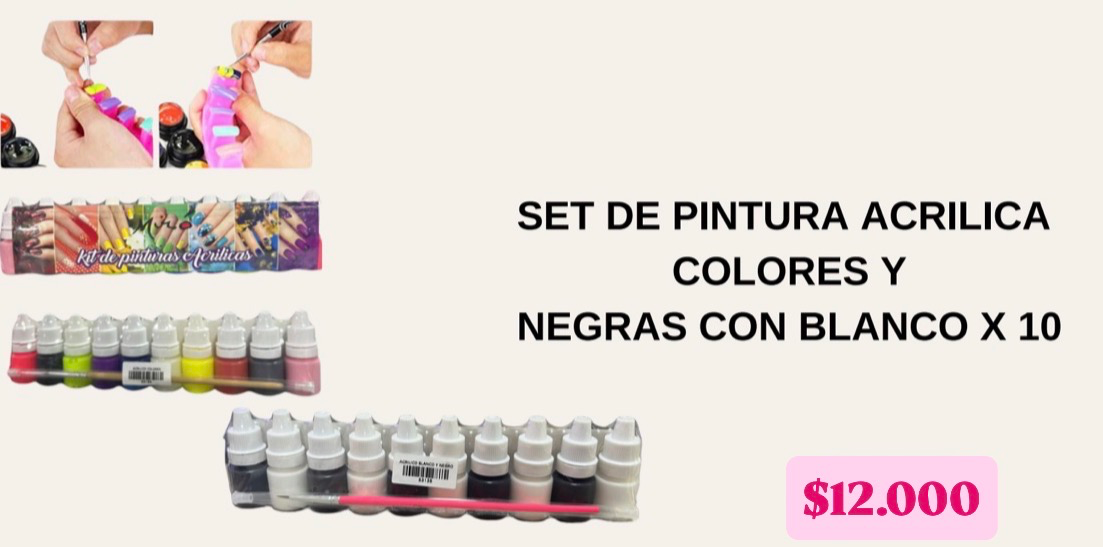 Pinturas Acrílicas x 10