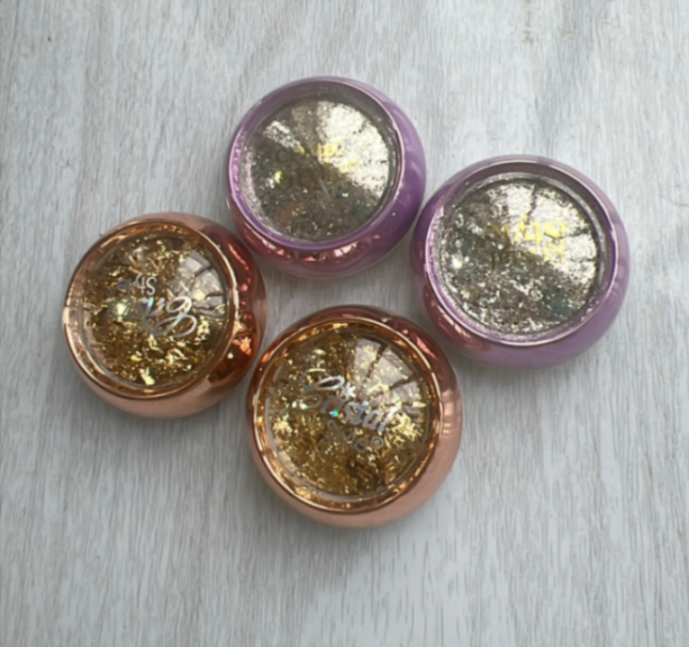 Flakes Dorados y Plateado *Cristal Style