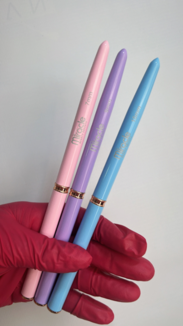 Set de pinceles Liner de Lujo x3 *Miracle