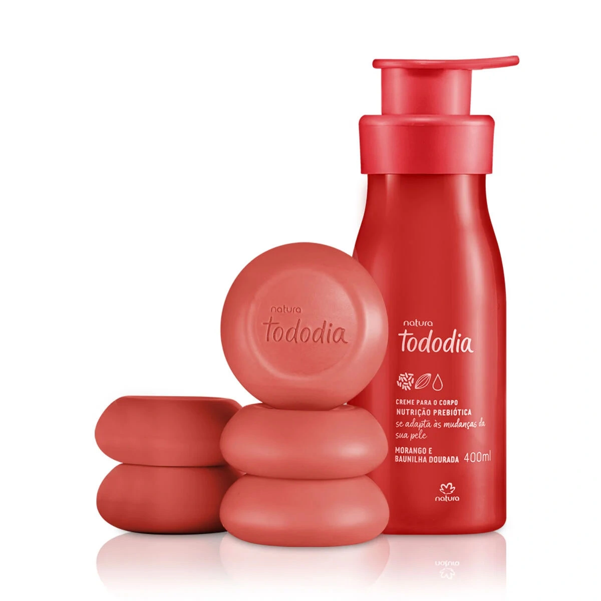 Kit Natura fresa y vainilla dorada x2