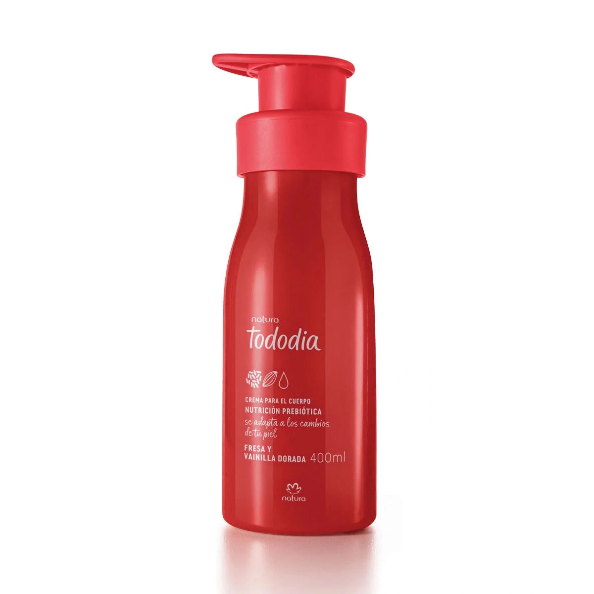 Natura Hidratante corporal fresa y vainilla dorada 400ml