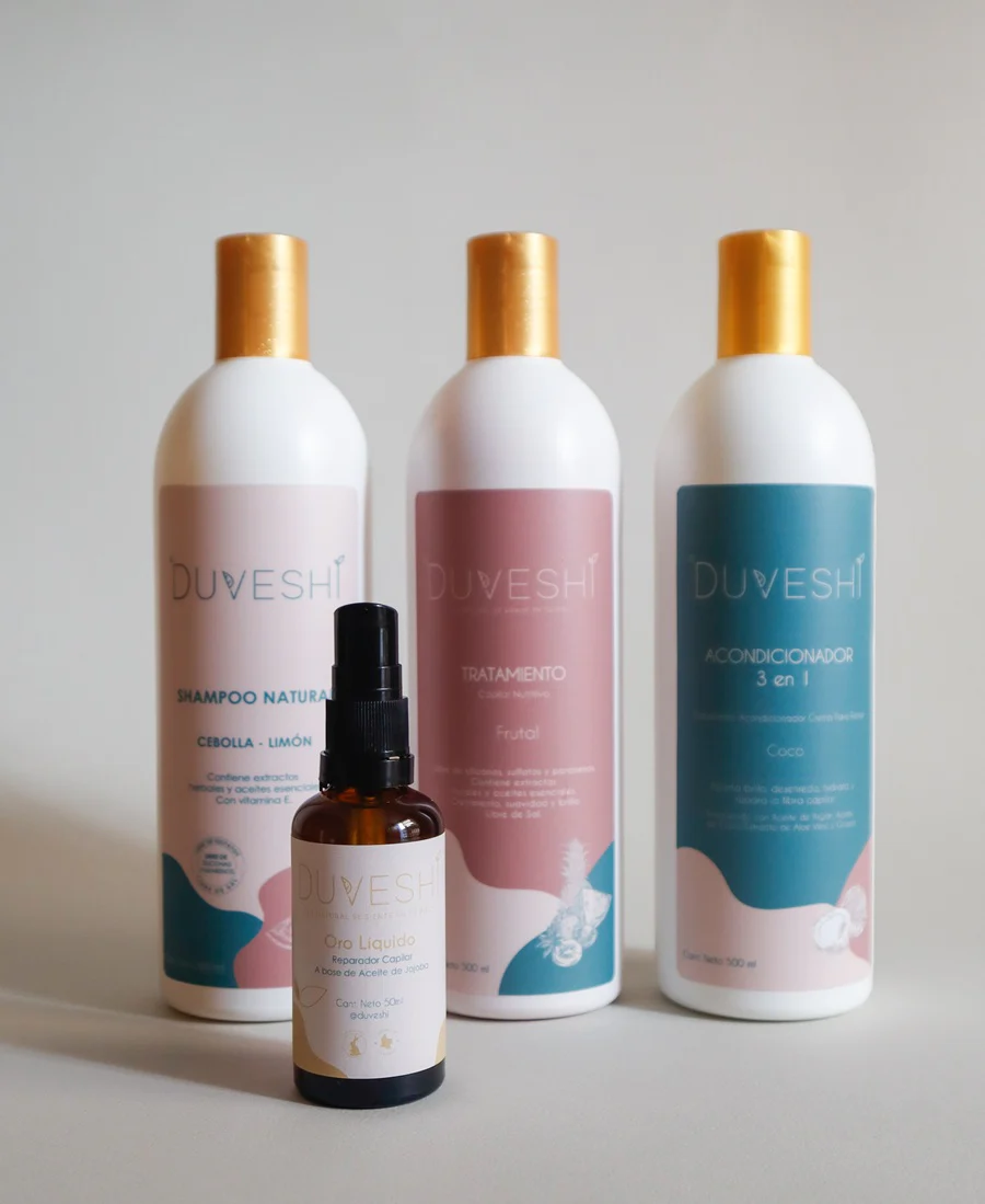 Kit super completo de crecimiento intensivo, reparación capilar, construcción e hidratación capilar Duveshi