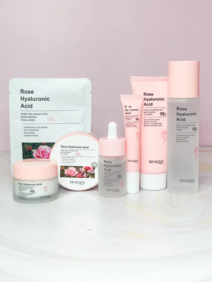 Kit de rosas y ácido hialurónico (7 PRODUCTOS) Bioaqua
