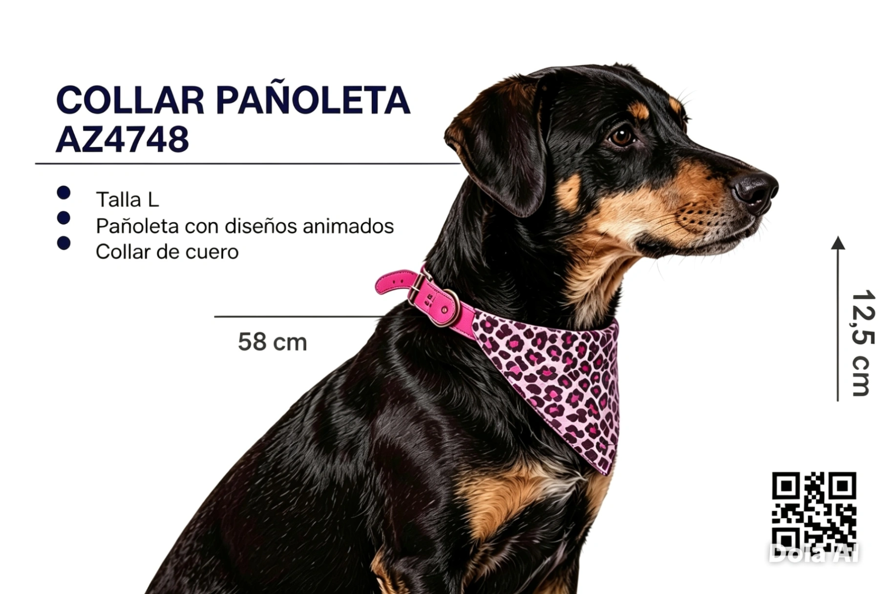 COLLAR PAÑOLETA ANIMAL PRINT TALLA L