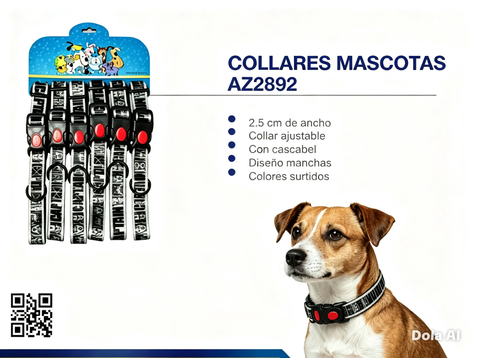 COLLAR CON BOTON DE SEGURIDAD DISEÑO Avengers 2.5CM