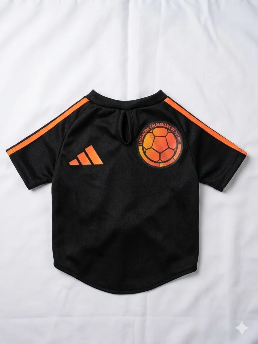 CAMISA DE COLOMBIA NEGRA talla XXS-XS-S-M-L