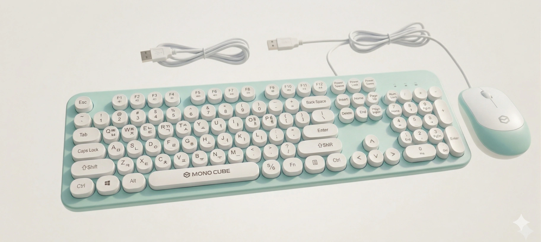 COMBO TECLADO MULTIMEDIA ALAMBRICO MONO CUBE REF TS KM01