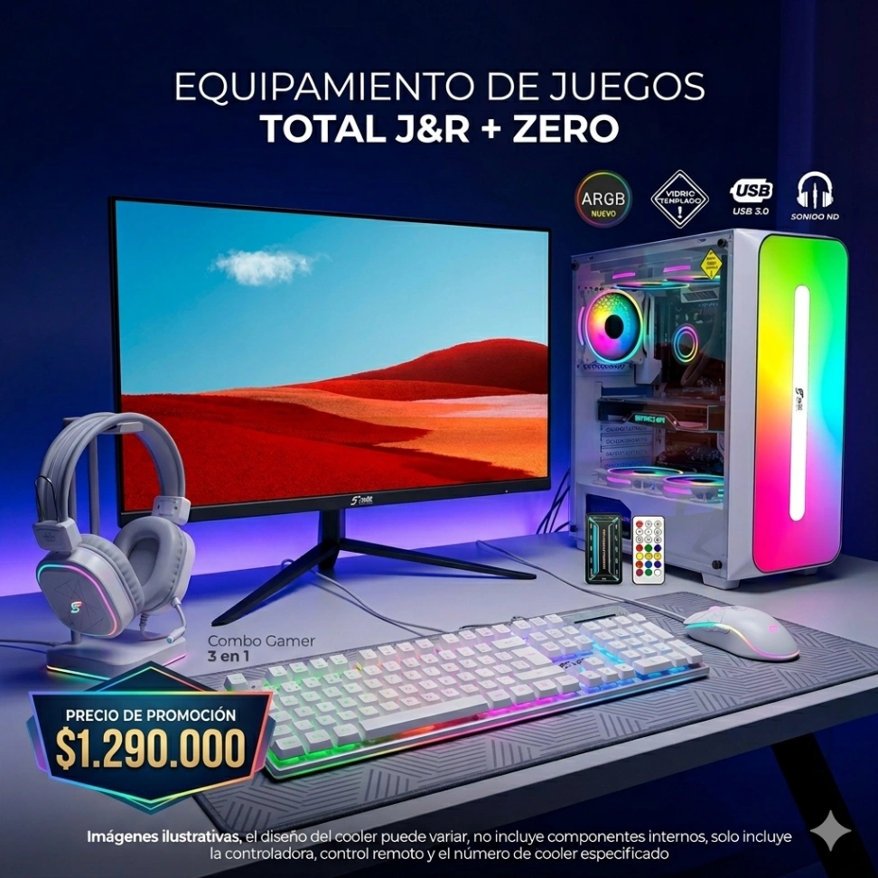Combo gamer jyr 126 premium controladora de atualizacion