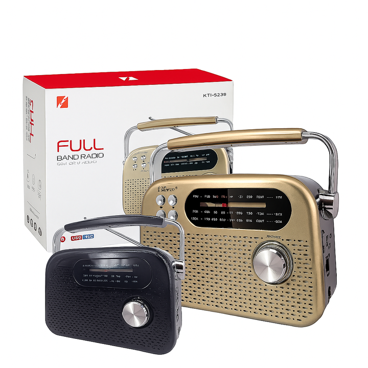 Radio Parlante Analógico Vintage De 3 Bandas KTF-2026 B2B