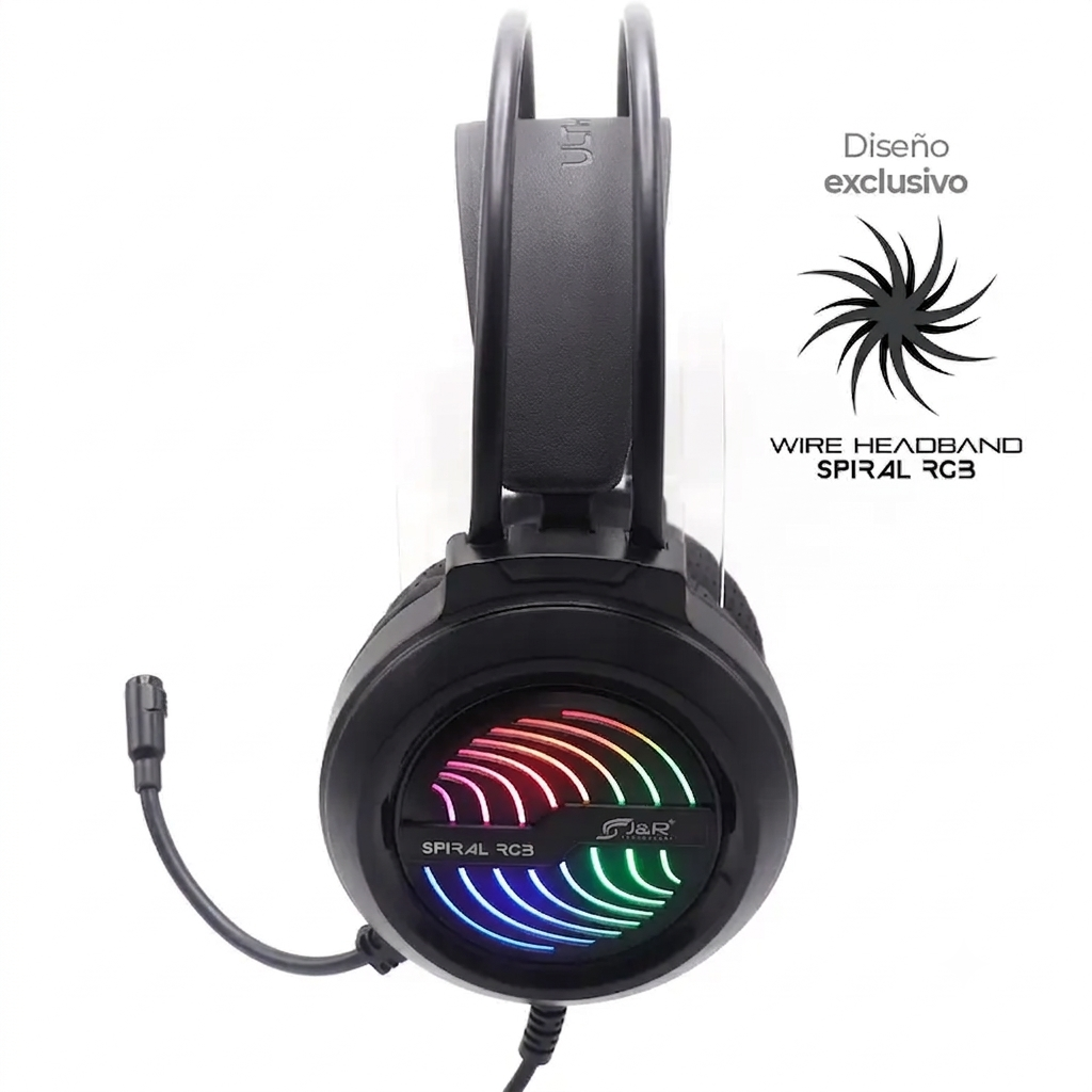 076-MV / DIADEMA GAMER SPIRAL
