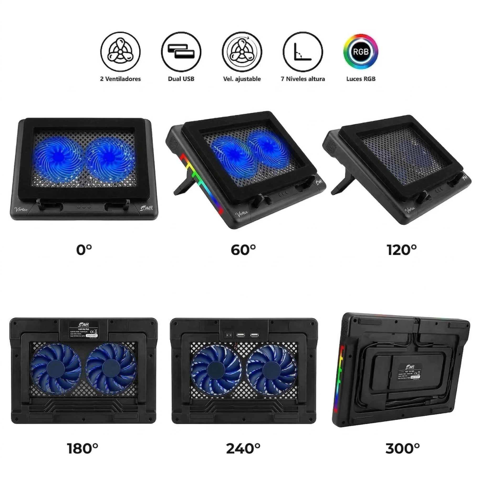 BASE REFIGERANTE GAMER VORTEX JY R 019