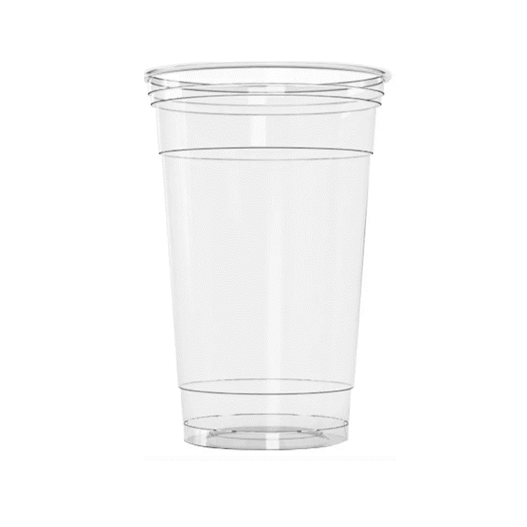 ins. Vaso PET transparente Gold 22 Oz.