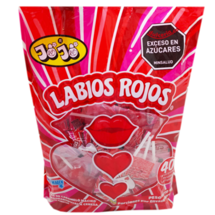 ins. Bombón Labios Rojos paquete