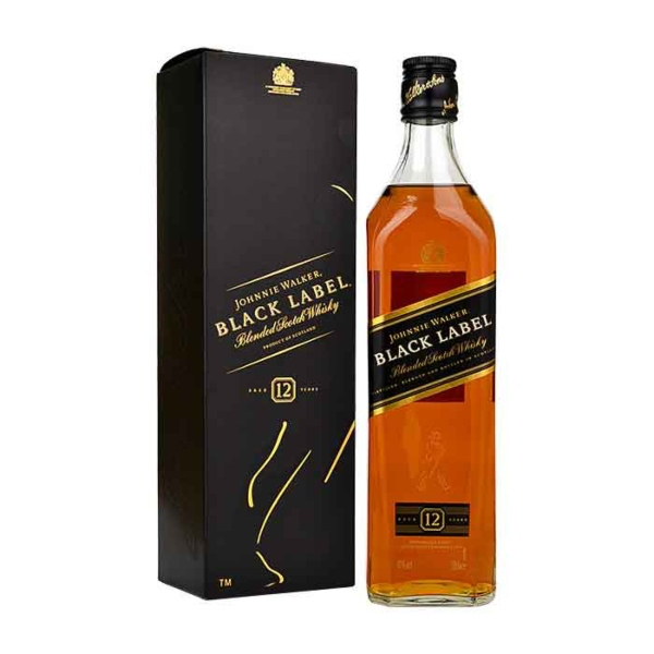 Whisky Black Label botella