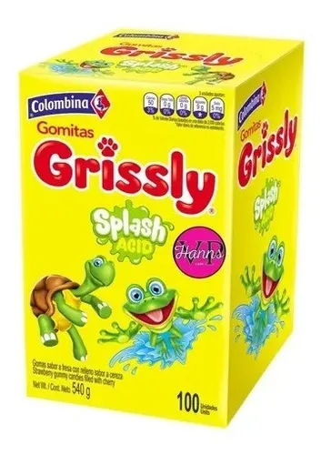 ins. Gomitas Grissly Tortuga paquete